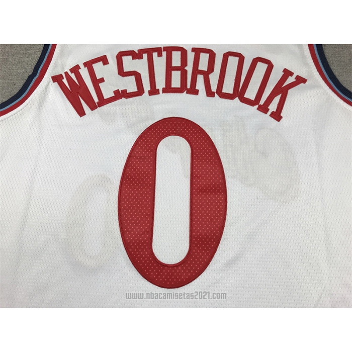 Camiseta Los Angeles Clippers Russell Westbrook #0 Association 2024-25 Blanco